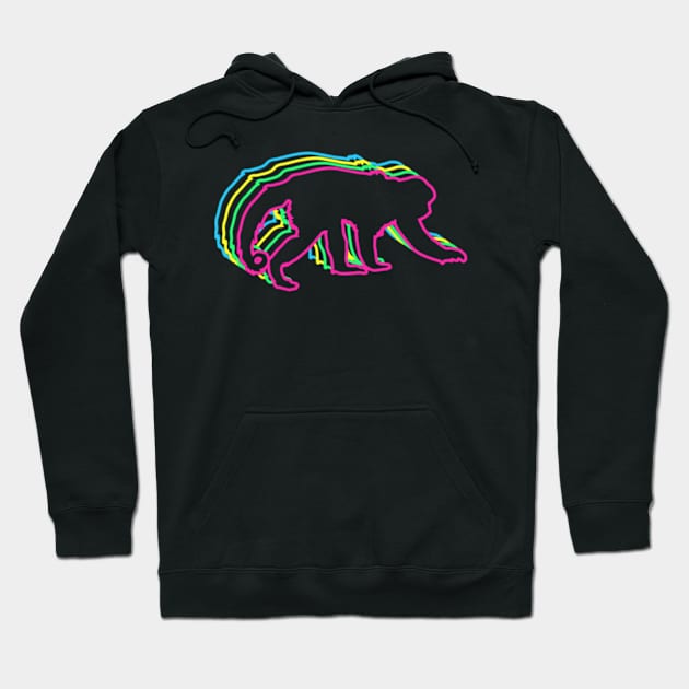 Monkey 80s Neon Hoodie by Nerd_art